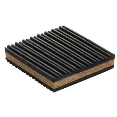 4 X 4 X 7/8 CORK RUBBER PAD