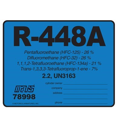 R-448A REFRIG ID LABELS 10PK