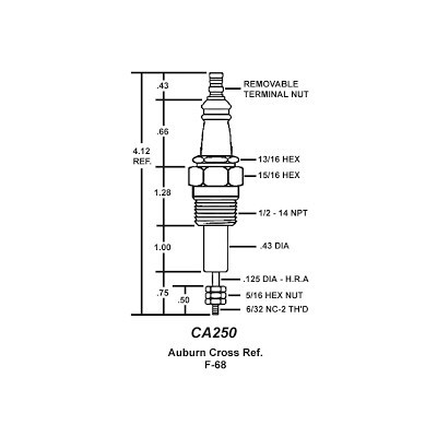 CROWN FEED THROUGH INSULATOR