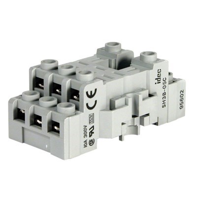 SOCKET, 3PDT 250V/10A SURFACE/DIN MOUNT