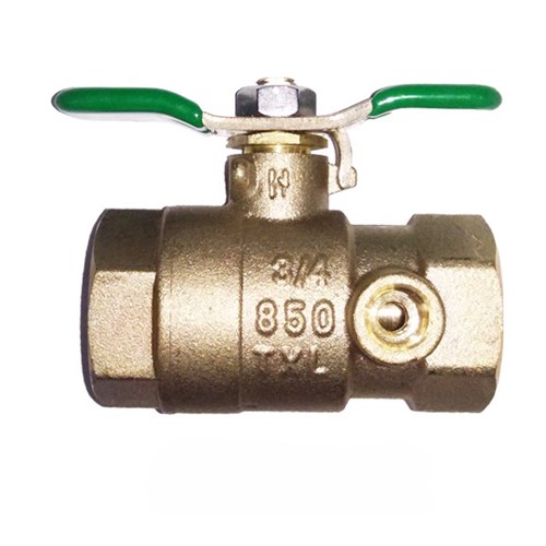 BALL VALVE 3/4 W/ TAP FOR TEST COCK